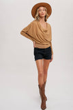 Load image into Gallery viewer, Cady - Cowlneck Dolman Knit Pullover