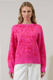 Load image into Gallery viewer, Perry Floral Dropped Shoulder Sweater