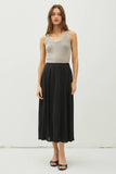 Load image into Gallery viewer, Cameron - Crinkle Pull-on Midi Skirt