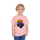 Load image into Gallery viewer, Toddler Evan Storm Logo &amp; Truck Short Sleeve Tee