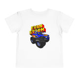 Load image into Gallery viewer, Toddler Evan Storm Logo &amp; Truck Short Sleeve Tee