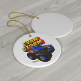 Load image into Gallery viewer, Evan Storm Monster Truck Tree Ornament