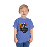 Load image into Gallery viewer, Toddler Evan Storm Logo &amp; Truck Short Sleeve Tee