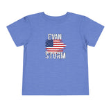 Load image into Gallery viewer, Toddler Distressed American Flag Short Sleeve Tee