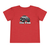 Load image into Gallery viewer, Toddler Evan Storm Vintage Monster Truck Short Sleeve Tee