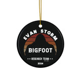 Load image into Gallery viewer, Evan Storm Bigfoot Research Team Tree Ornament