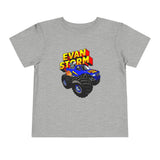 Load image into Gallery viewer, Toddler Evan Storm Logo &amp; Truck Short Sleeve Tee