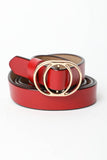 Load image into Gallery viewer, Double Ring Buckle Cinch Belt