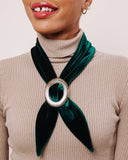 Load image into Gallery viewer, Emerald Duchess Scarf Tie