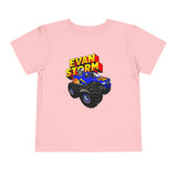 Load image into Gallery viewer, Toddler Evan Storm Logo &amp; Truck Short Sleeve Tee