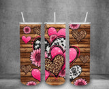 Load image into Gallery viewer, 20oz Pink Heart Tumbler Look What I Did by IP