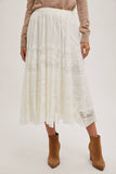 Load image into Gallery viewer, Sam - Boho Lace Midi Skirt