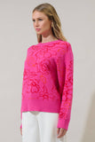 Load image into Gallery viewer, Perry Floral Dropped Shoulder Sweater