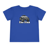 Load image into Gallery viewer, Toddler Evan Storm Vintage Monster Truck Short Sleeve Tee