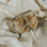 Load image into Gallery viewer, Commonform Quill + Turquoise Necklace