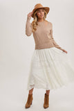 Load image into Gallery viewer, Sam - Boho Lace Midi Skirt