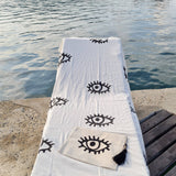 Load image into Gallery viewer, Evil Eye Beach Towel by Moa