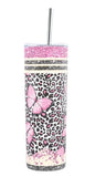 Load image into Gallery viewer, 20oz Pink Butterfly Tumbler Look What I Did by IP