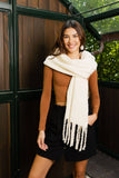 Load image into Gallery viewer, Cozy Knit Scarf with Tassels - Classical Bestseller!