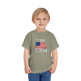 Load image into Gallery viewer, Toddler Distressed American Flag Short Sleeve Tee