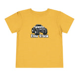 Load image into Gallery viewer, Toddler Evan Storm Vintage Monster Truck Short Sleeve Tee