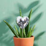 Load image into Gallery viewer, Disco Heart - Disco Ball Decorative Plant Stakes