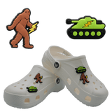 Load image into Gallery viewer, Bigfoot &amp; Tank Shoe Charm by Evan Storm (2 Pack)