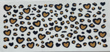 Load image into Gallery viewer, Brown hearts with Black outlining Decal