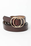 Load image into Gallery viewer, Double Ring Buckle Cinch Belt