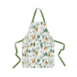 Load image into Gallery viewer, Apron: Jungle Cheetah Print Apron Sam + Zoey White