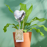 Load image into Gallery viewer, Disco Heart - Disco Ball Decorative Plant Stakes