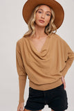 Load image into Gallery viewer, Cady - Cowlneck Dolman Knit Pullover