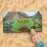 Load image into Gallery viewer, Beach Towel Dinosaur Park