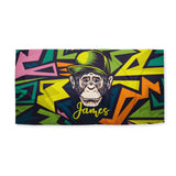 Load image into Gallery viewer, Beach Towel Hipster Monkey