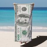 Load image into Gallery viewer, Beach Towel Hundred Dollar Bill