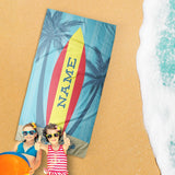 Load image into Gallery viewer, Beach Towel Surfs up