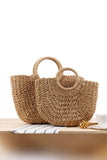 Load image into Gallery viewer, Beatrice -  Hand Knitting Casual Summer Beach Straw Bag