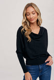 Load image into Gallery viewer, Cady - Cowlneck Dolman Knit Pullover