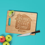 Load image into Gallery viewer, Personalized &quot;Home Sweet Home&quot; Cutting Board Cutting Board Sam + Zoey Maple 