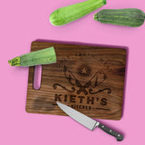 Load image into Gallery viewer, Personalized &quot;Only Fresh Meat&quot; Cutting Board Cutting Board Sam + Zoey Walnut 