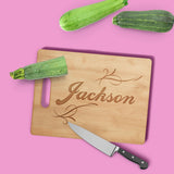 Load image into Gallery viewer, Personalized &quot;Script&quot; Cutting Board Cutting Board Sam + Zoey Maple 