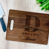 Load image into Gallery viewer, Cutting Board: Wedding Monogram