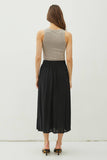 Load image into Gallery viewer, Cameron - Crinkle Pull-on Midi Skirt