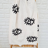 Load image into Gallery viewer, Evil Eye Beach Towel by Moa