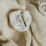 Load image into Gallery viewer, Commonform Quill + Turquoise Necklace