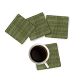 Load image into Gallery viewer, Fabric Coaster Green Tribal