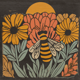 Load image into Gallery viewer, &#39;Flowers &amp; Bee&#39; Print