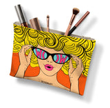 Load image into Gallery viewer, Comic Book Girl Makeup Bag