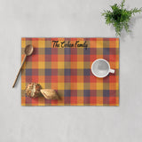 Load image into Gallery viewer, Custom Fall Plaid Placemat