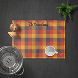 Load image into Gallery viewer, Custom Fall Plaid Placemat